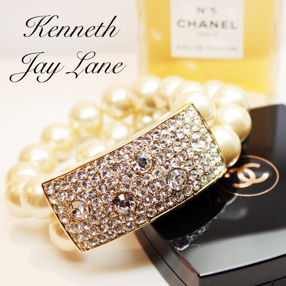 RARE! Vintage KENNETH JAY LANE Pearl Bracelet